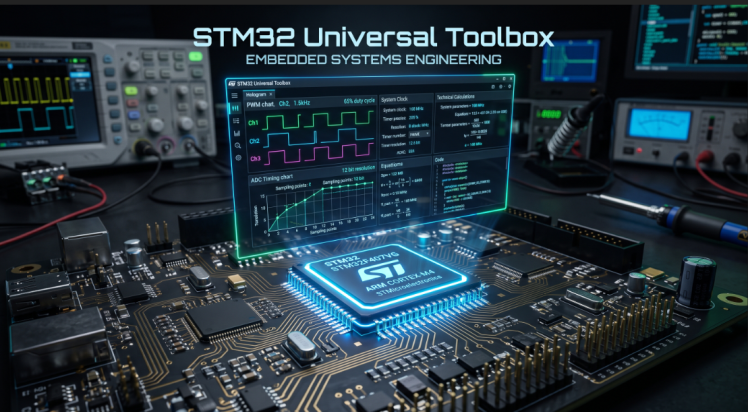 معرفی نرم‌افزار STM32 Universal Toolbox: دستیار هوشمند محاسبه رجیسترهای میکروکنترلر