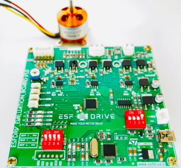 برد جامع آموزشی کنترل موتور براشلس و دی سی