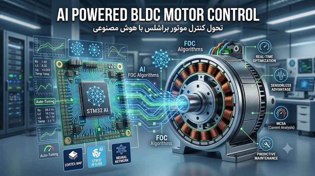 نقش تحول‌آفرین هوش مصنوعی(AI) در کنترل موتورهای BLDC