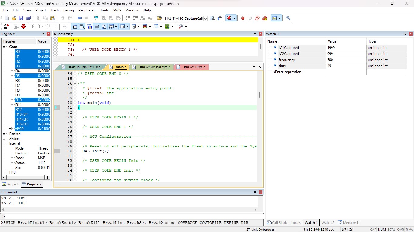 STM32 PWM Input Mode Test Result