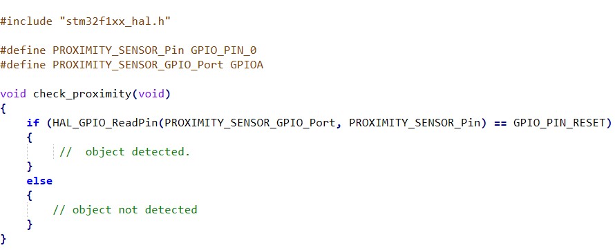 آموزش راه‌اندازی سنسور مجاورت القایی LJ12A3-4-Z/BX با میکروکنترلر STM32