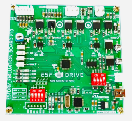برد آموزشی کنترل موتور براشلس و دی سی