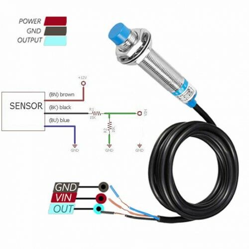 آموزش راه‌اندازی سنسور مجاورت القایی LJ12A3-4-Z/BX با میکروکنترلر STM32