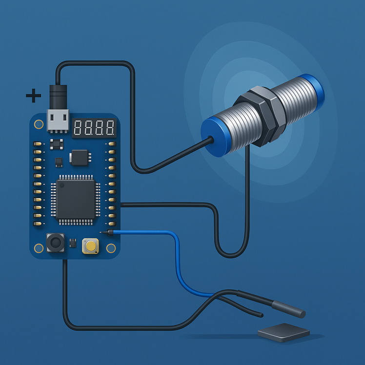 آموزش راه‌اندازی سنسور مجاورت القایی LJ12A3-4-Z/BX با میکروکنترلر STM32