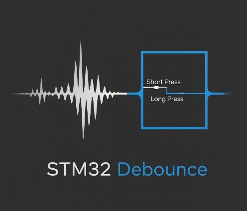 آموزش Debounce (نویزگیری) کلید در STM32: یک راه حل بهینه و حرفه‌ای